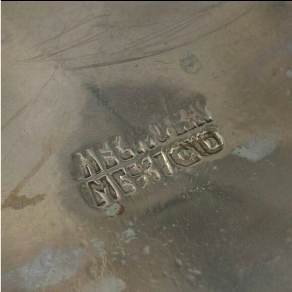 Vintage Mexican Carved Fluorite Warrior Brooch / Pendant - Picture 5 of 5